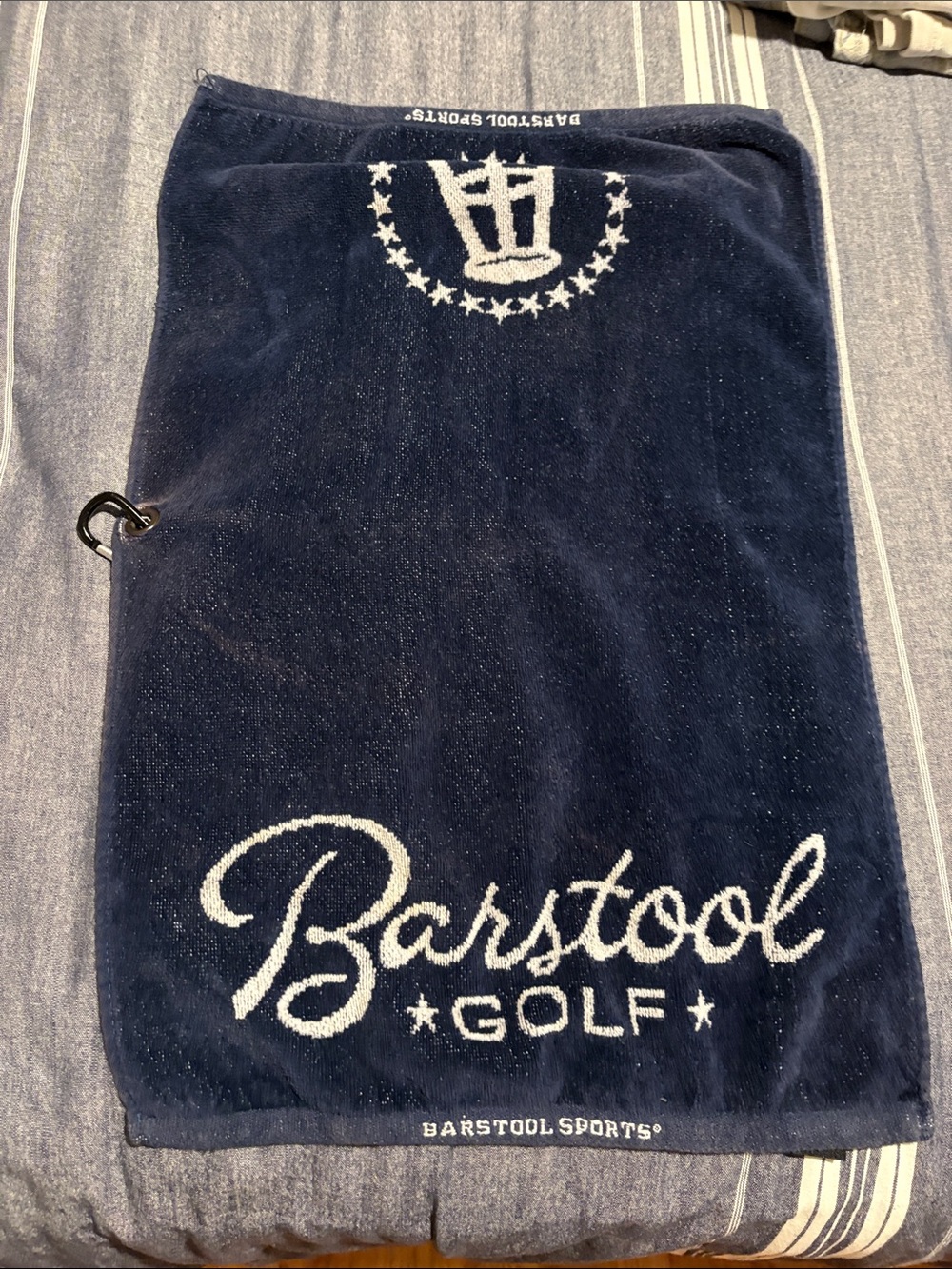 Barstool Golf Navy Towel - Barstool Sports